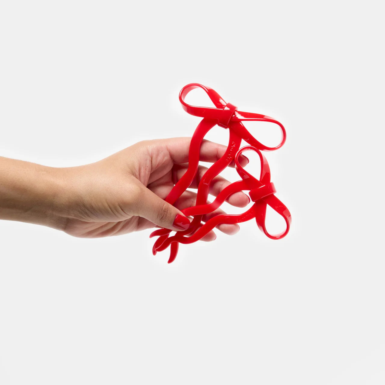 Chunks - Bow Hairpin in Large | Cherry