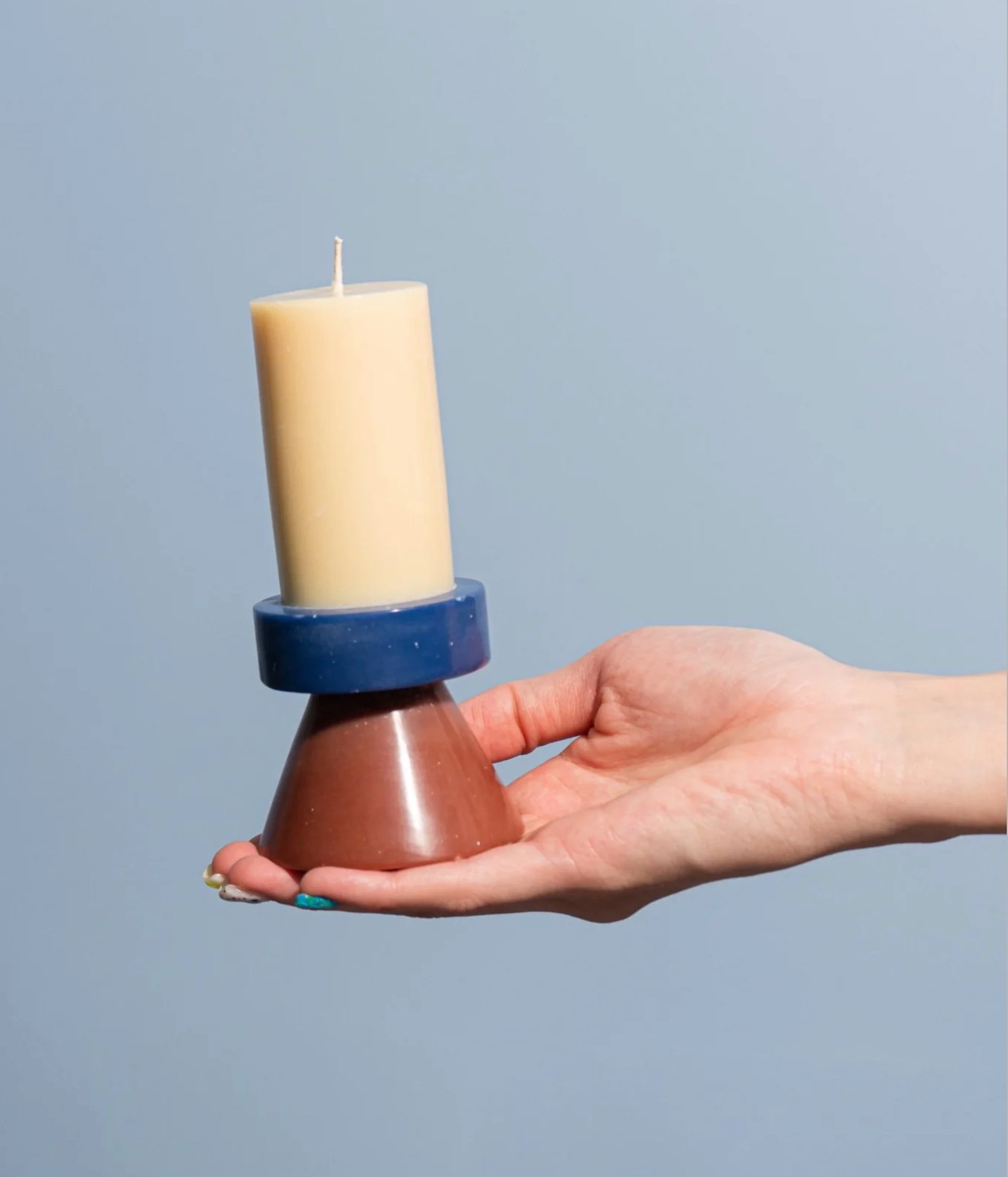 Yod & Co - Stack Candle Tall | Banana / Navy / Chocolate