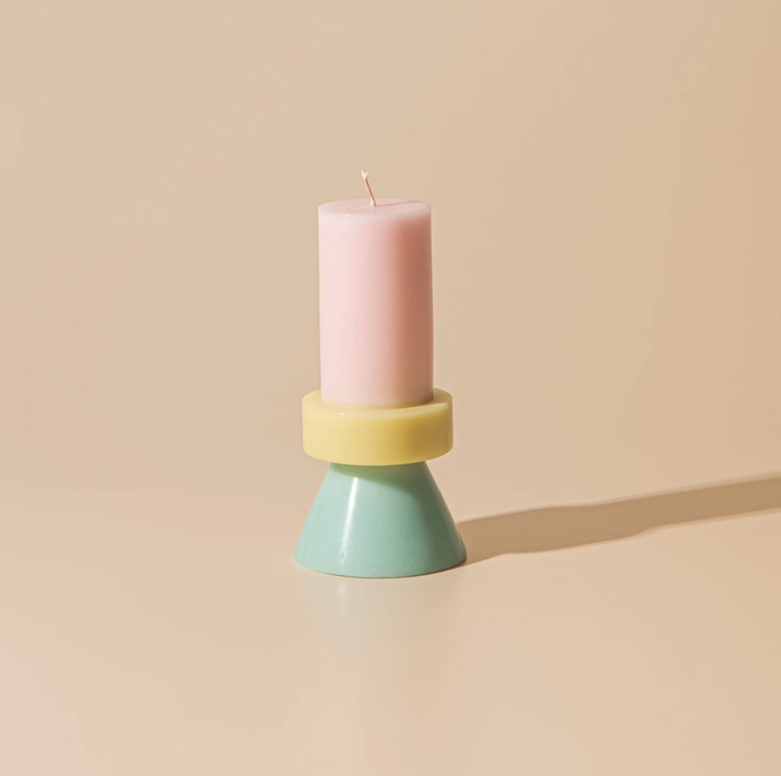 Yod & Co - Stack Candle Tall | Floss Pink / Pale Yellow / Mint Regular price
