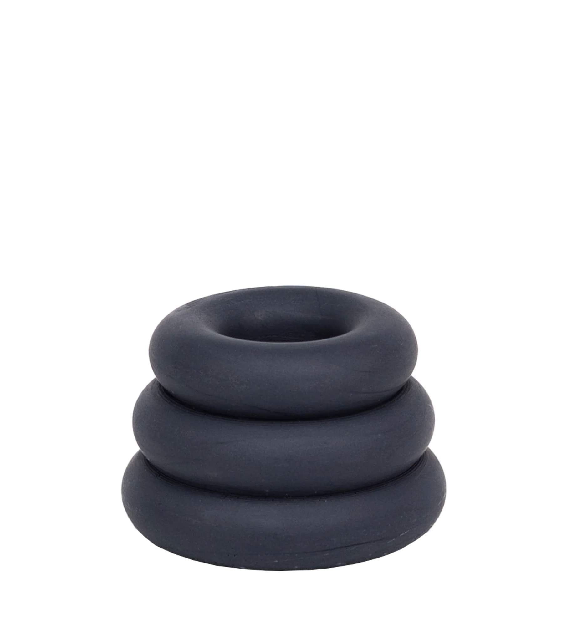 Yod & Co - Triple O Candle Holder | Dark Petrol