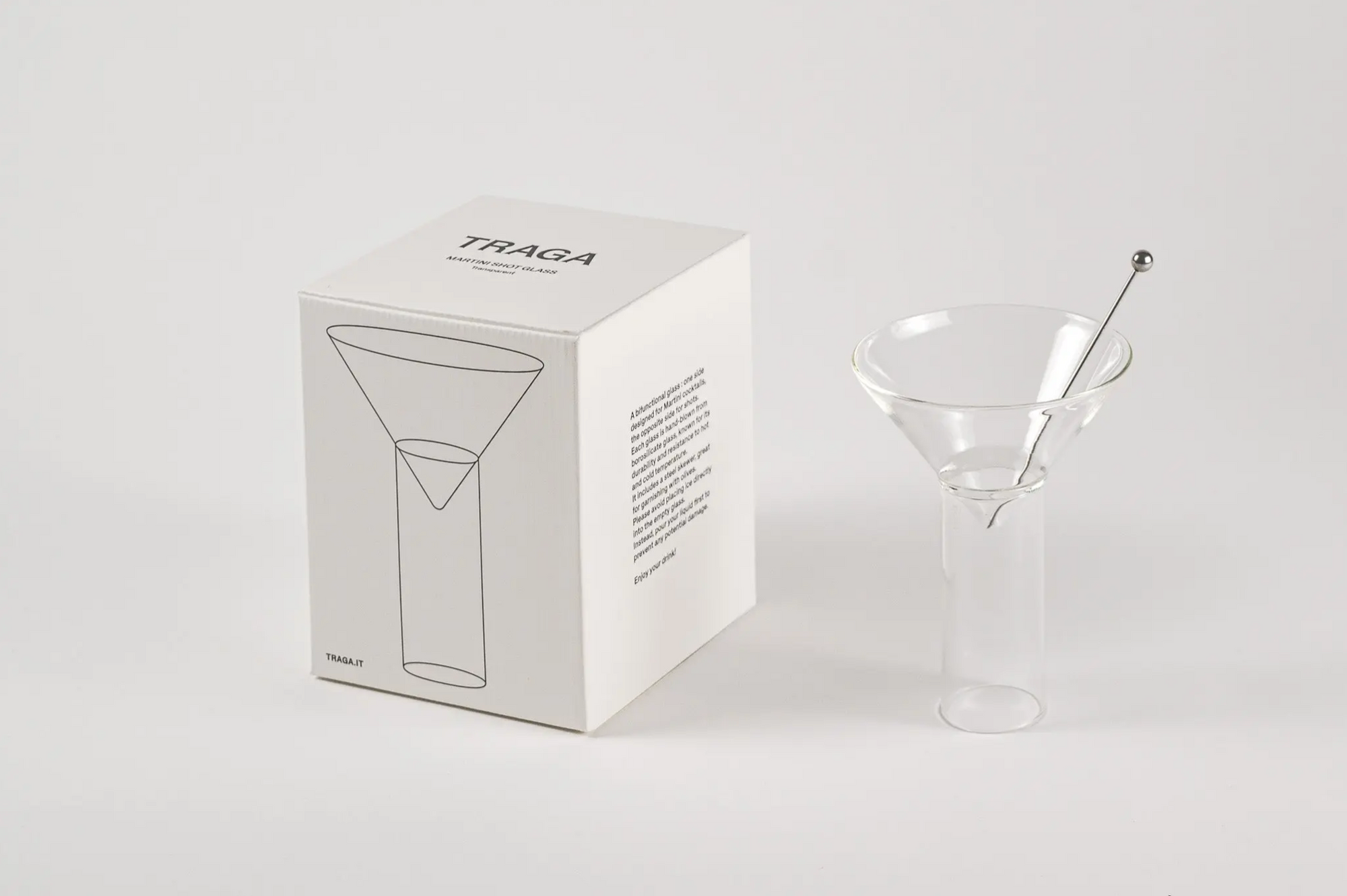 Traga - Martini Shot Glass | Transparent