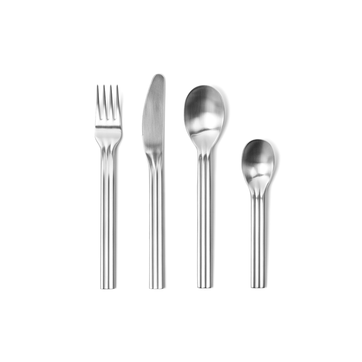 Service Projects Canteen Cutlery in brushed stainless steel
