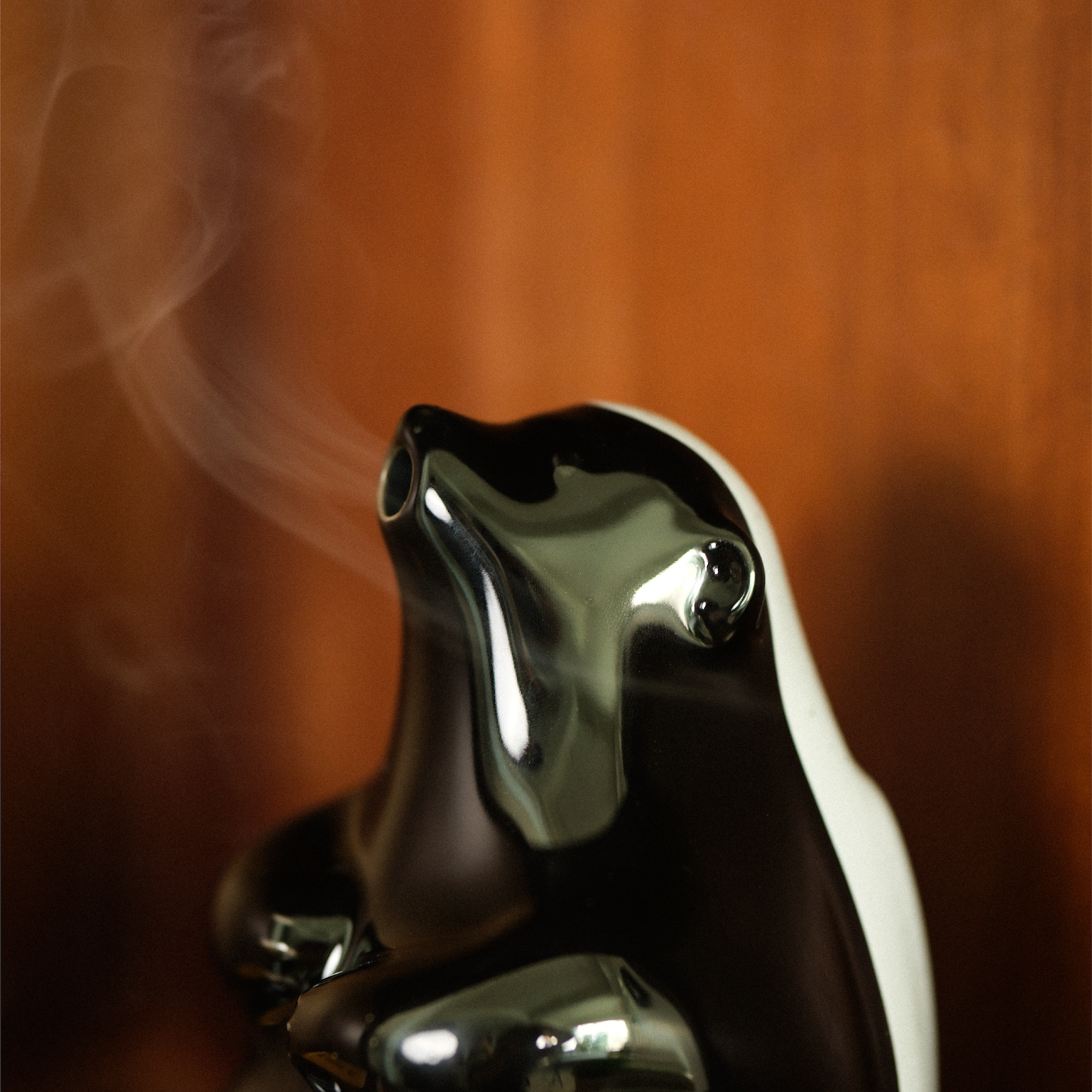 Collins Honey Badger incense chamber in porcelain