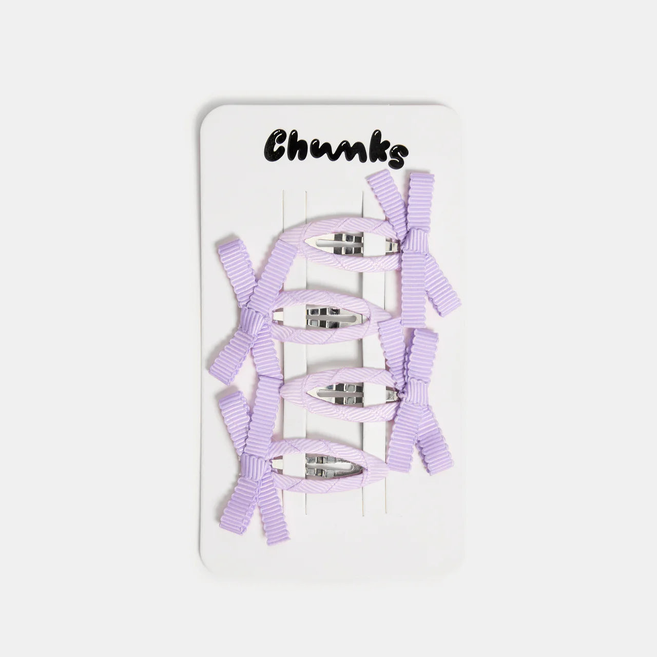 Chunks - Bow Snap Clips | Lilac