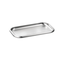 Small Steel Serving Tray – Brushed