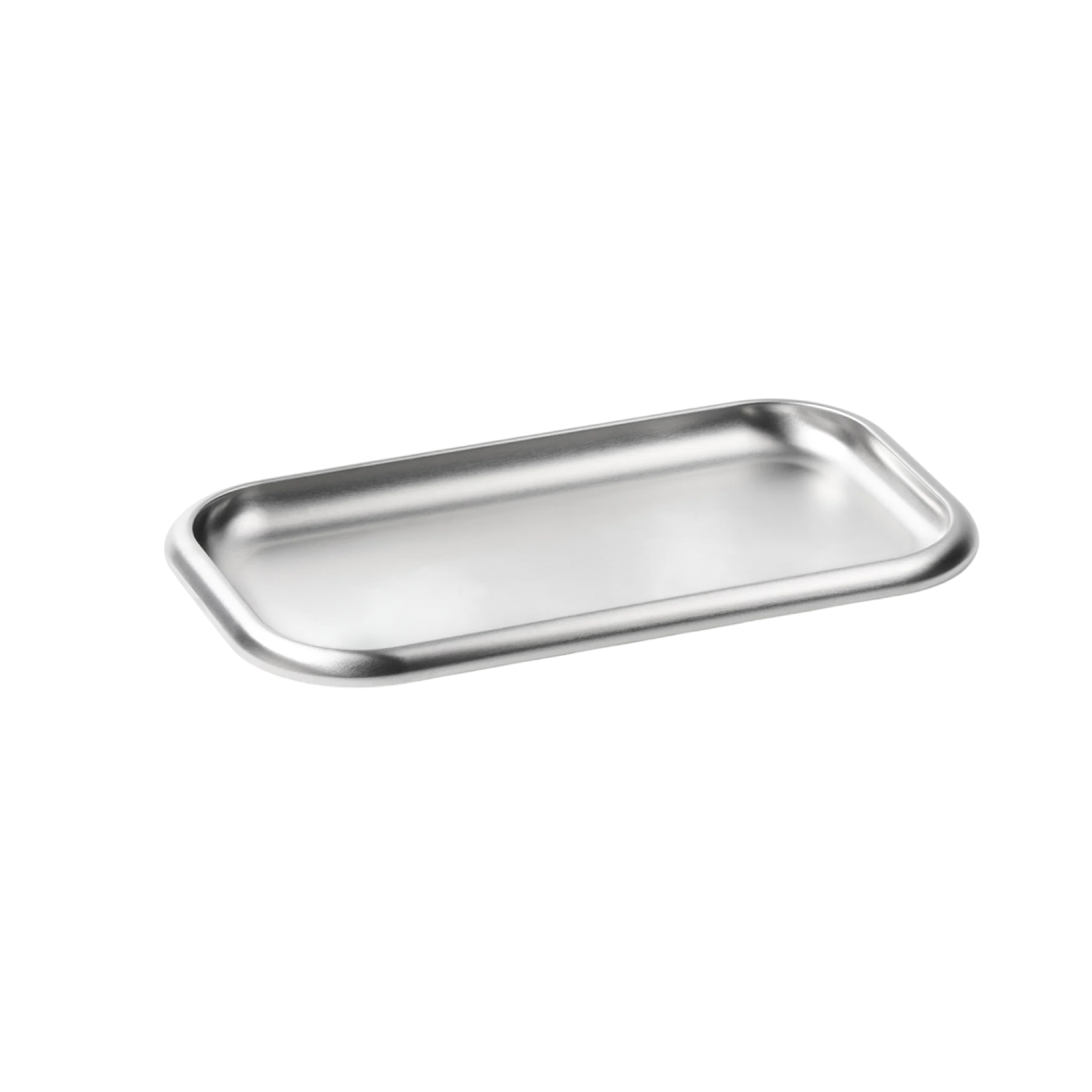 Small Steel Serving Tray – Brushed