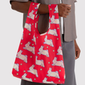 Bunnies print Baggu Standard Bag in recycled ripstop nylon