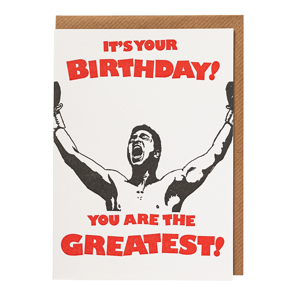 Archivist letterpress greeting card reading You Are the Greatest