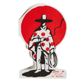 Archivist cut-out letterpress card with a cowboy illustration