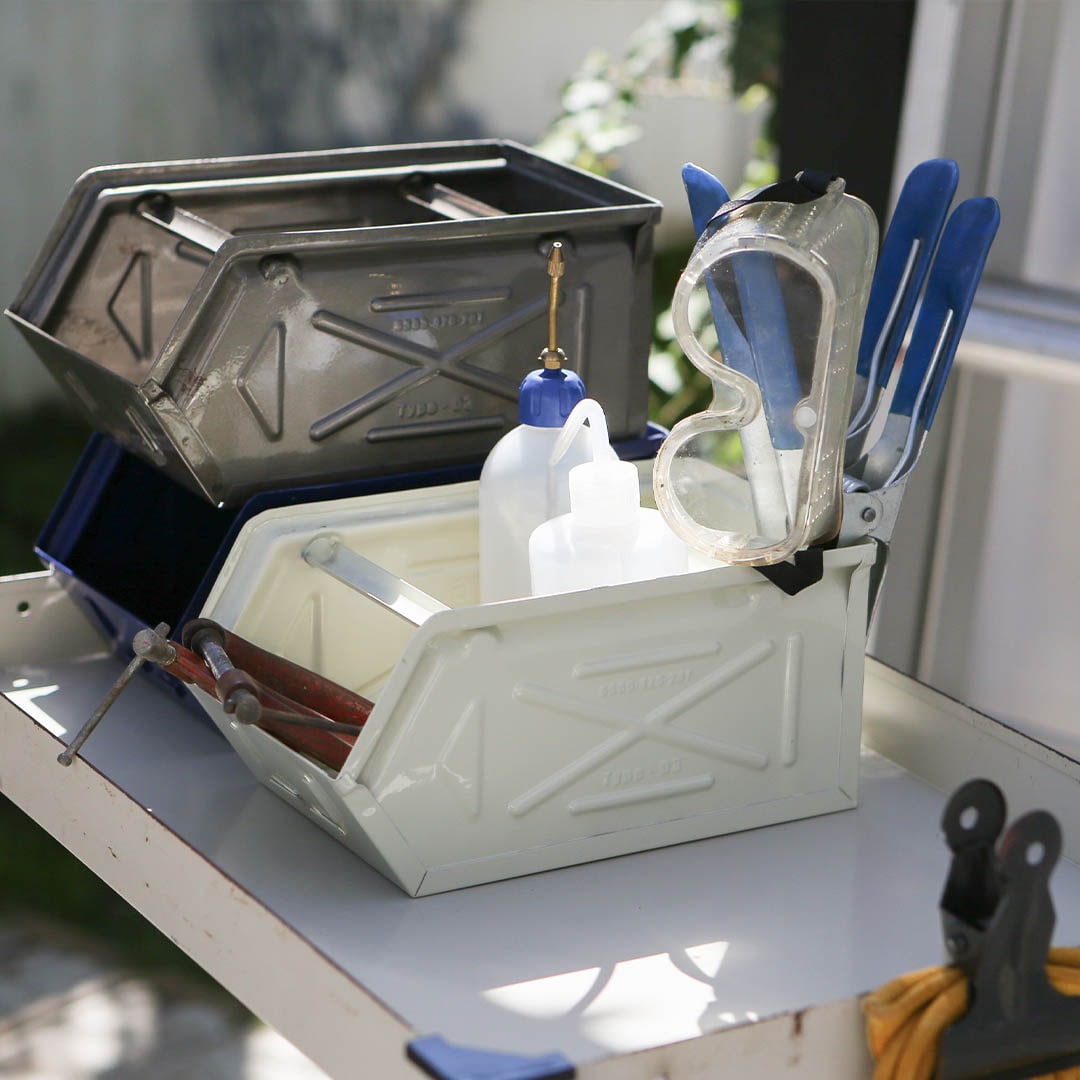 Dulton Parts Stocker Ivory – detail