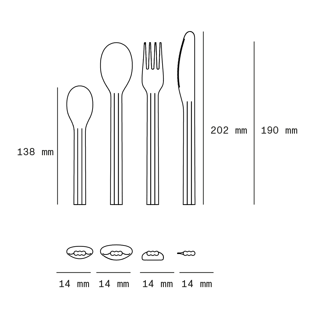 Canteen Cutlery Set - Brushed