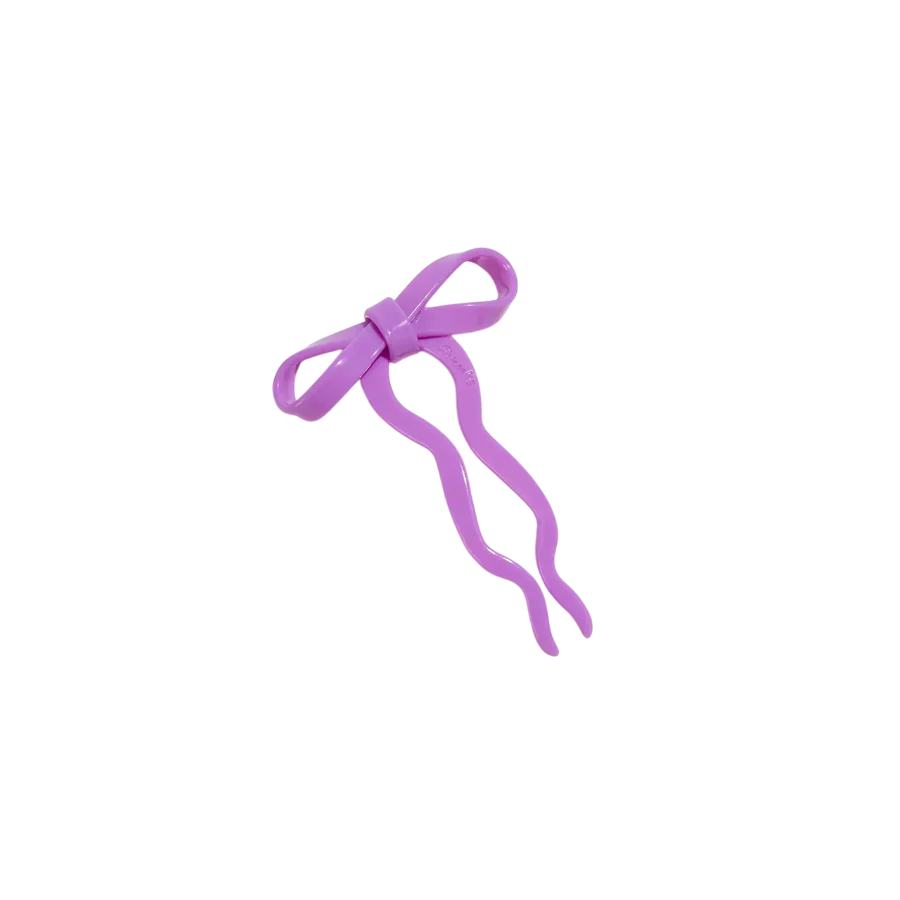 Chunks - Bow Hairpin in Large | Orchid