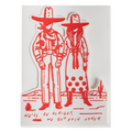 We'll Be Alright cut-out letterpress keepsake card by Archivist, printed in the UK on recycled paper