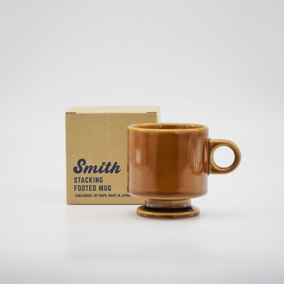 Smith Stacking Footed Mug - Brown