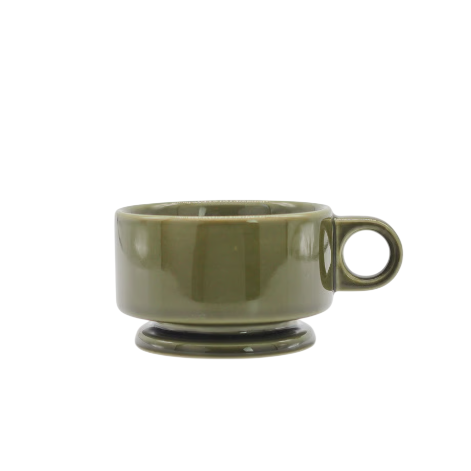 Smith Stacking Footed Soup Mug - Green