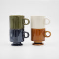 Smith Stacking Footed Mug - Green