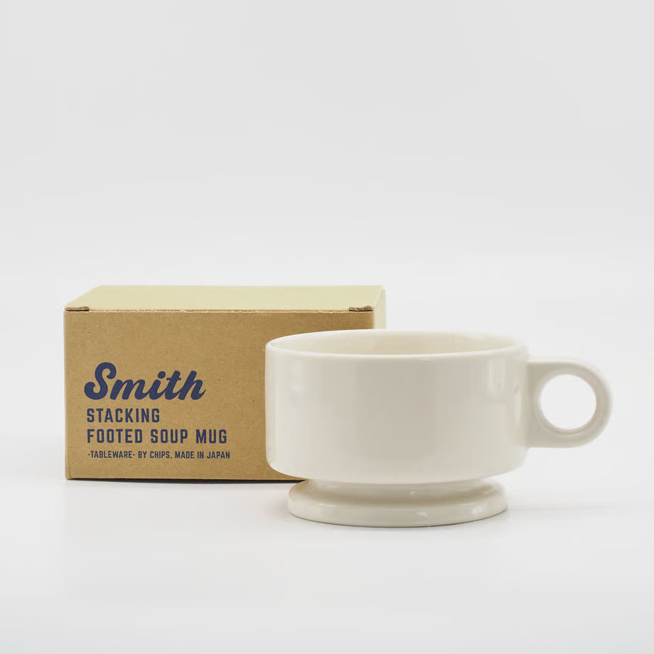Smith Stacking Footed Soup Mug - Vanilla