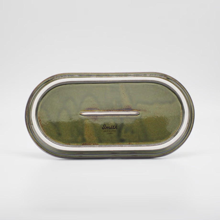 Smith Stacking Oval Plate - Green