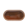 Smith Stacking Oval Plate - Brown