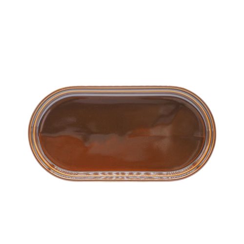 Chips Japan Smith Stacking Oval Plate Brown