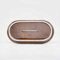 Smith Stacking Oval Plate - Brown