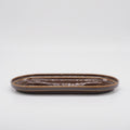 Smith Stacking Oval Plate - Brown