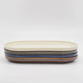 Smith Stacking Oval Plate - Brown