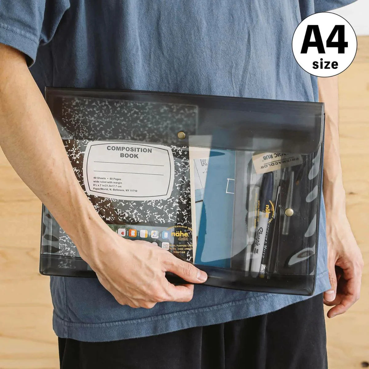 Hightide Penco - General Purpose Case A4 | Clear Grey