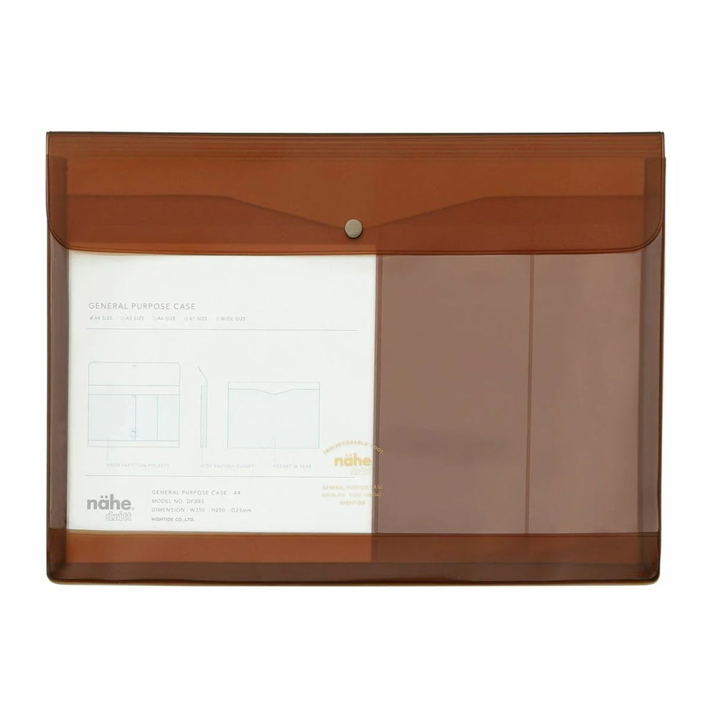 Hightide Penco - General Purpose Case A4 | Clear Brown
