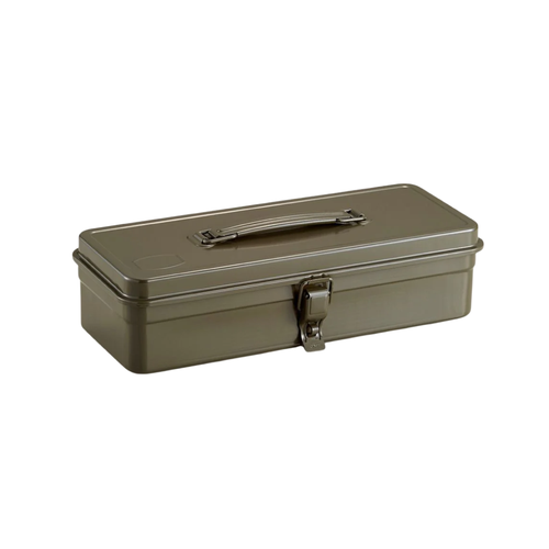 Toyo Steel Trunk Shape Toolbox T-320 Military Green
