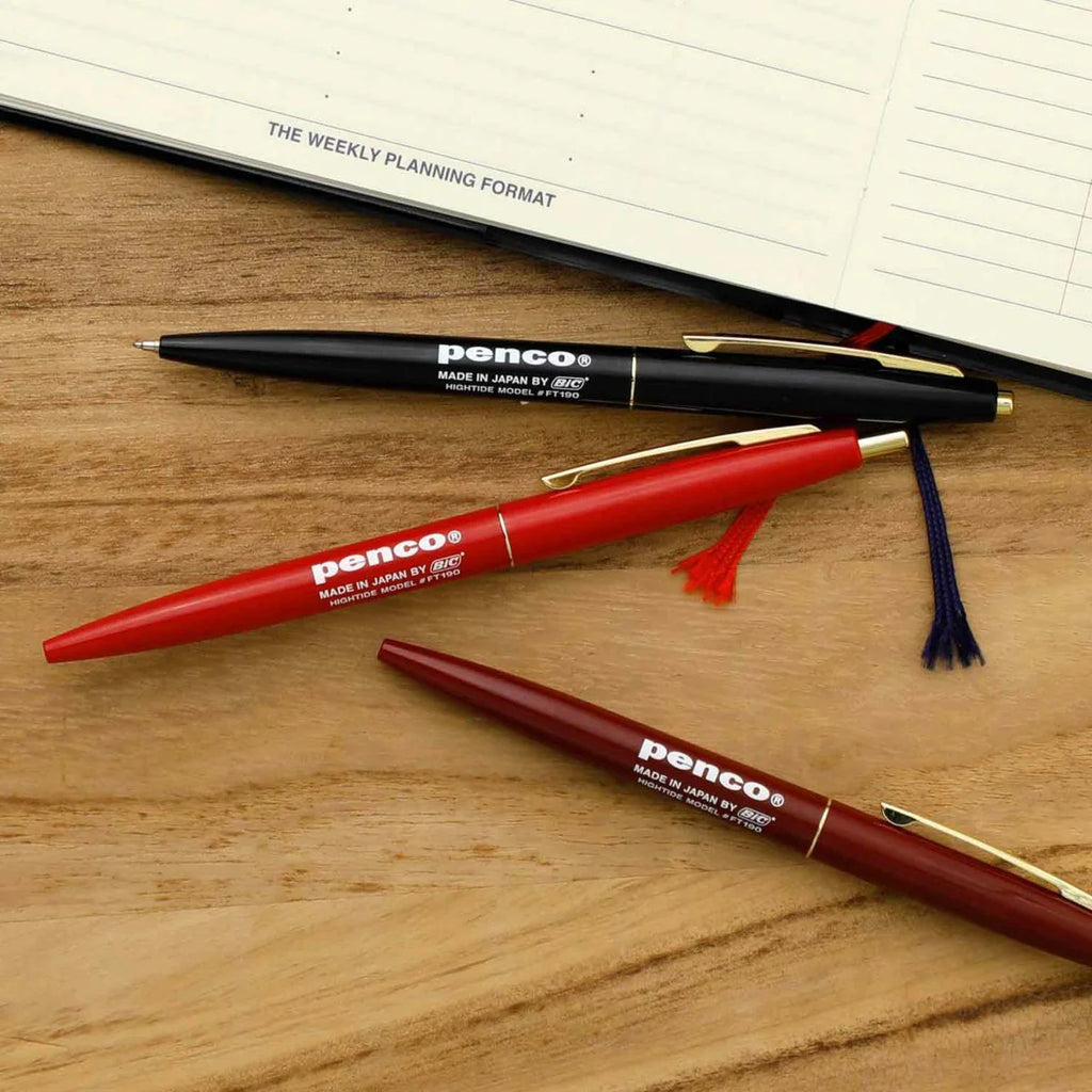 Hightide Penco - Knock Ballpoint Pen | Red