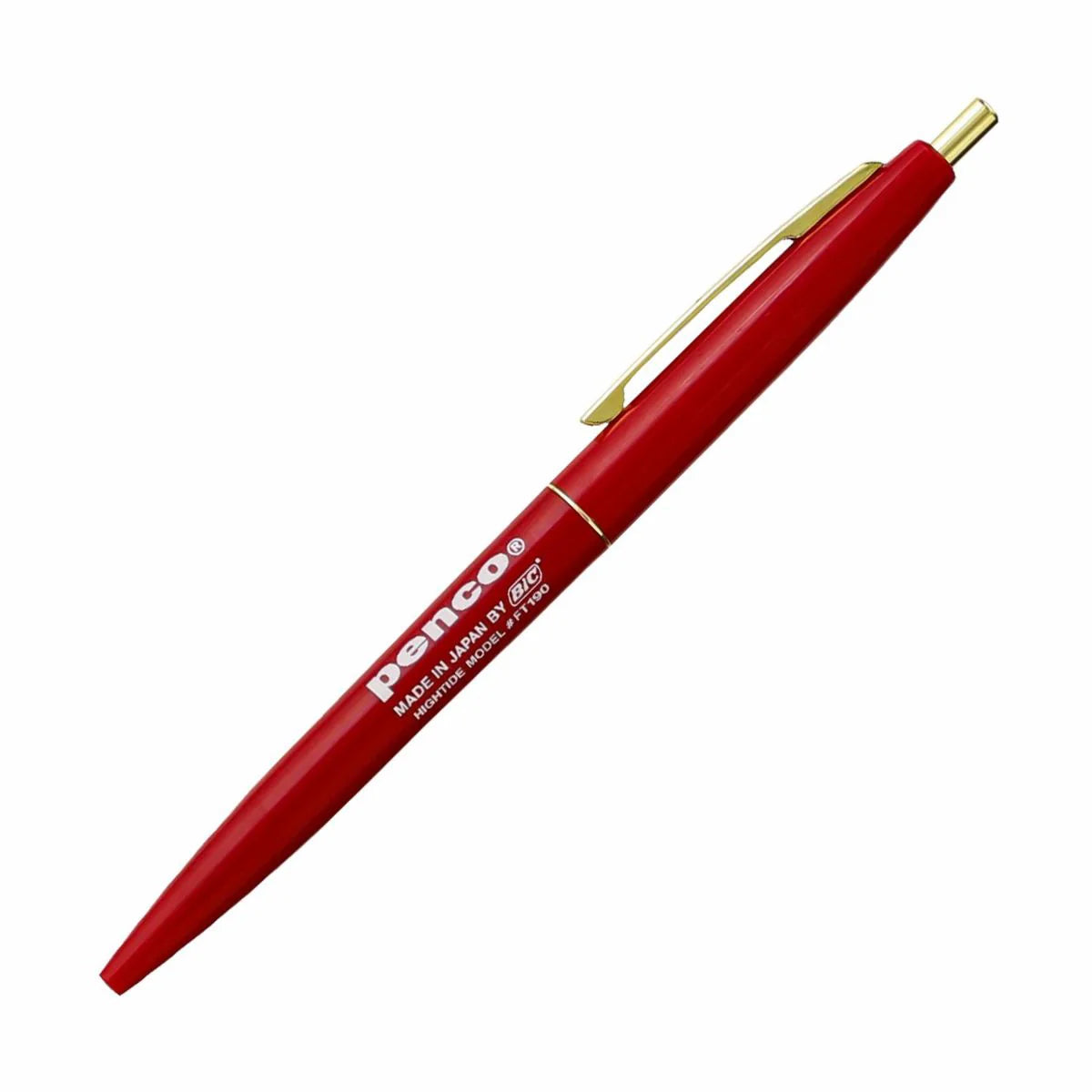 Hightide Penco - Knock Ballpoint Pen | Red