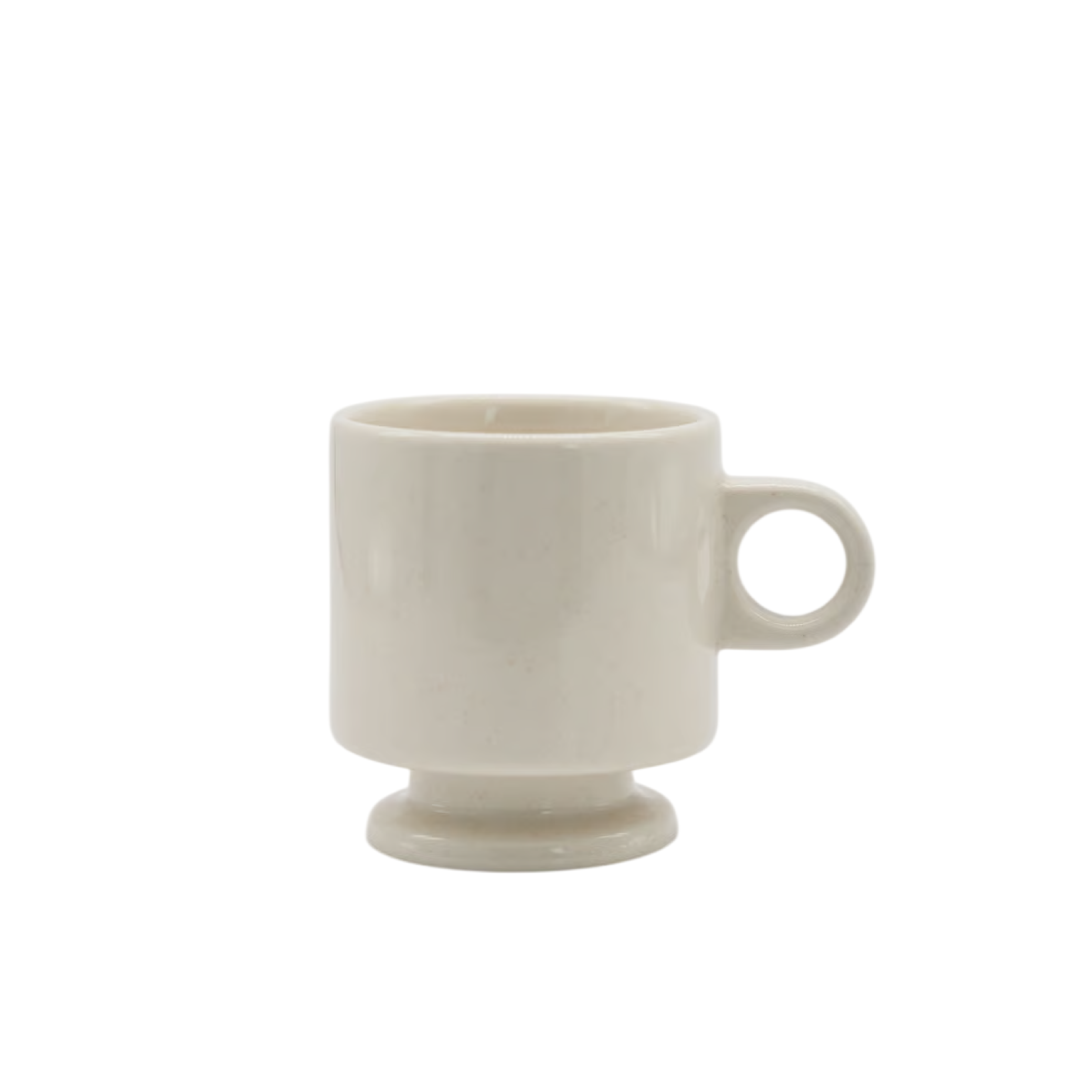Smith Stacking Footed Mug - Vanilla