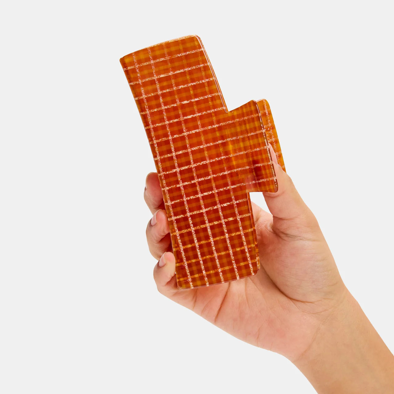 Chunks - Jumbo Box Claw | Caramel Plaid