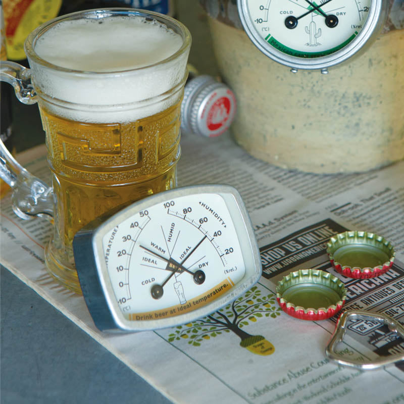 Dulton Thermo-Hygrometer Beer – detail