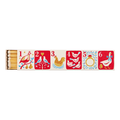Archivist illustrated Christmas safety matches with a Twelve Days of Christmas print