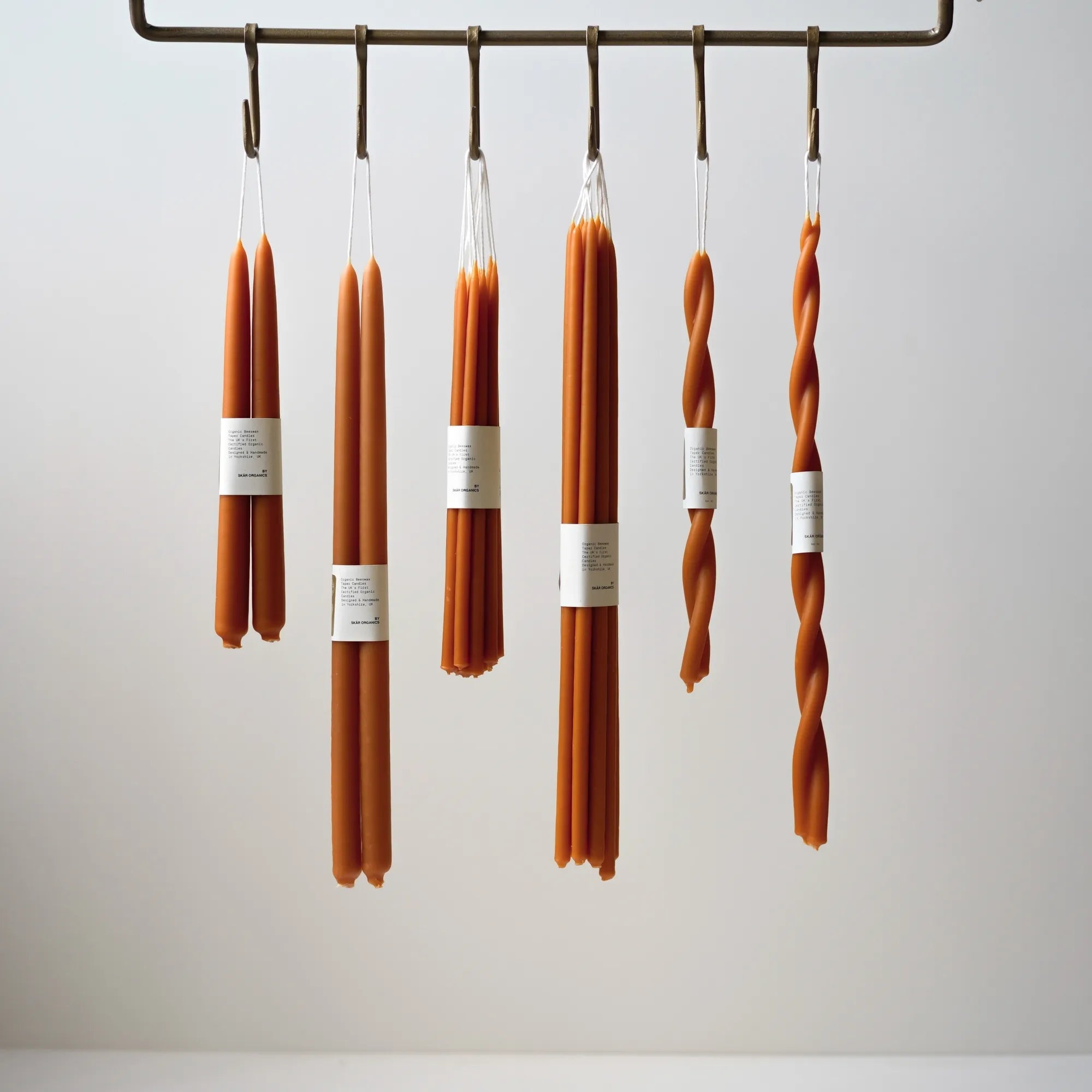 Skär Organics - Beewax X Hand Dipped Candles | Paprika