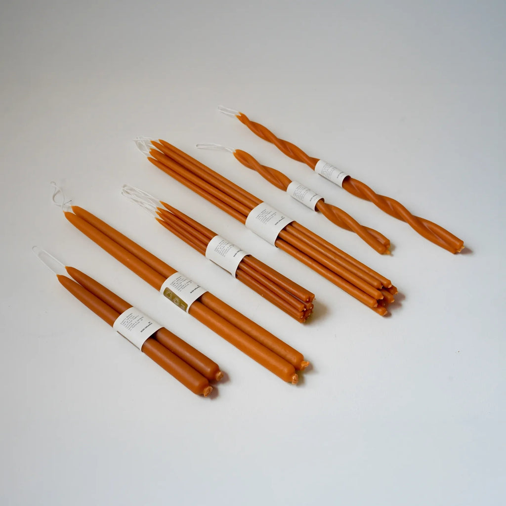 Skär Organics - Beewax X Hand Dipped Candles | Paprika