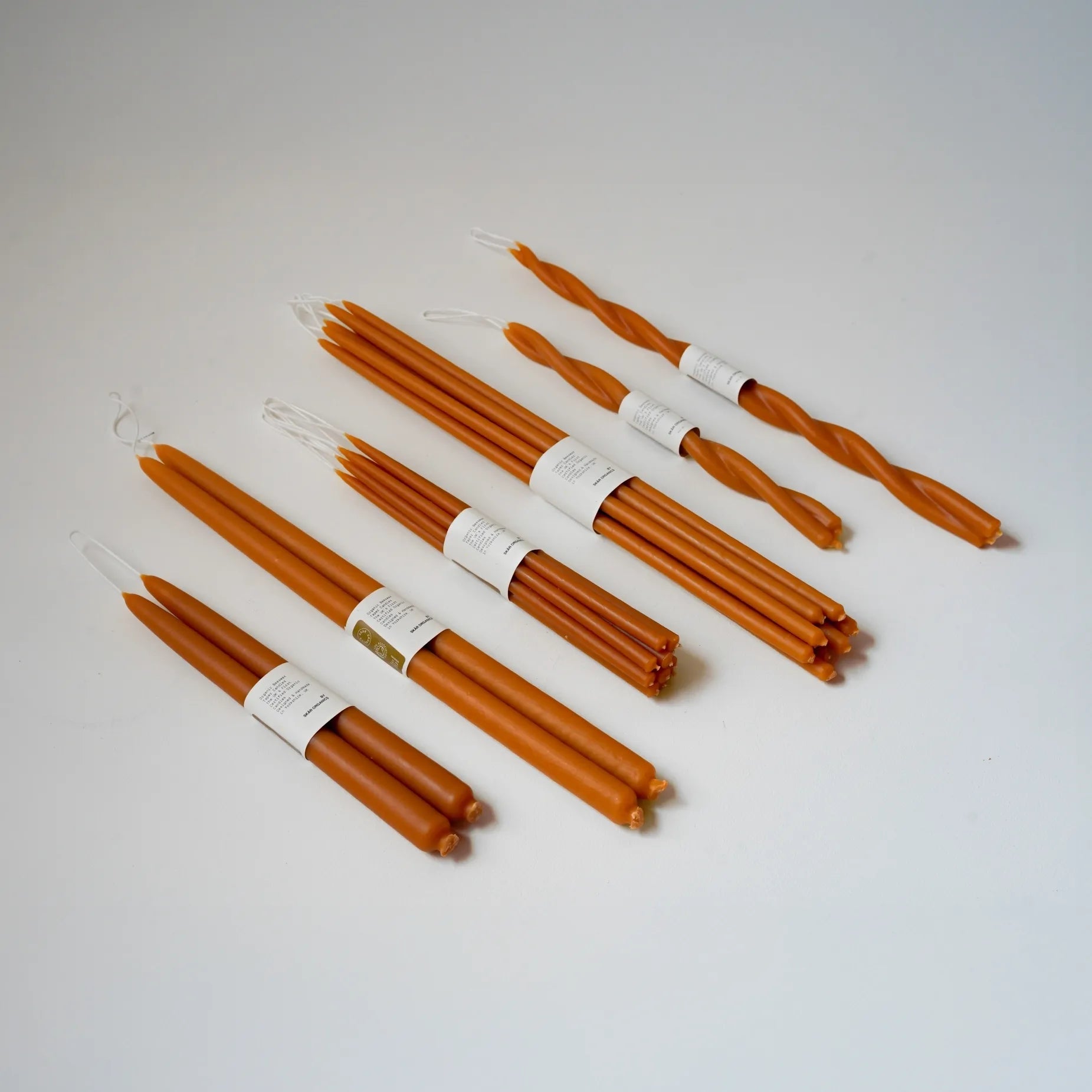Skär Organics - Beewax X Hand Dipped Candles | Paprika