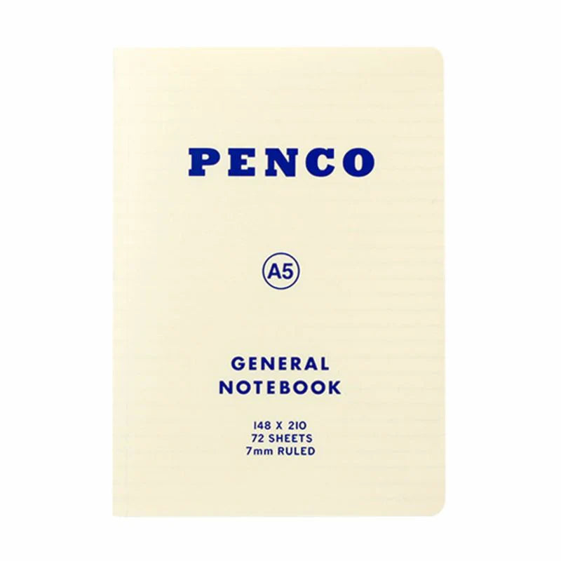 Hightied Penco - Soft PP Notebook Ruled A5 | White