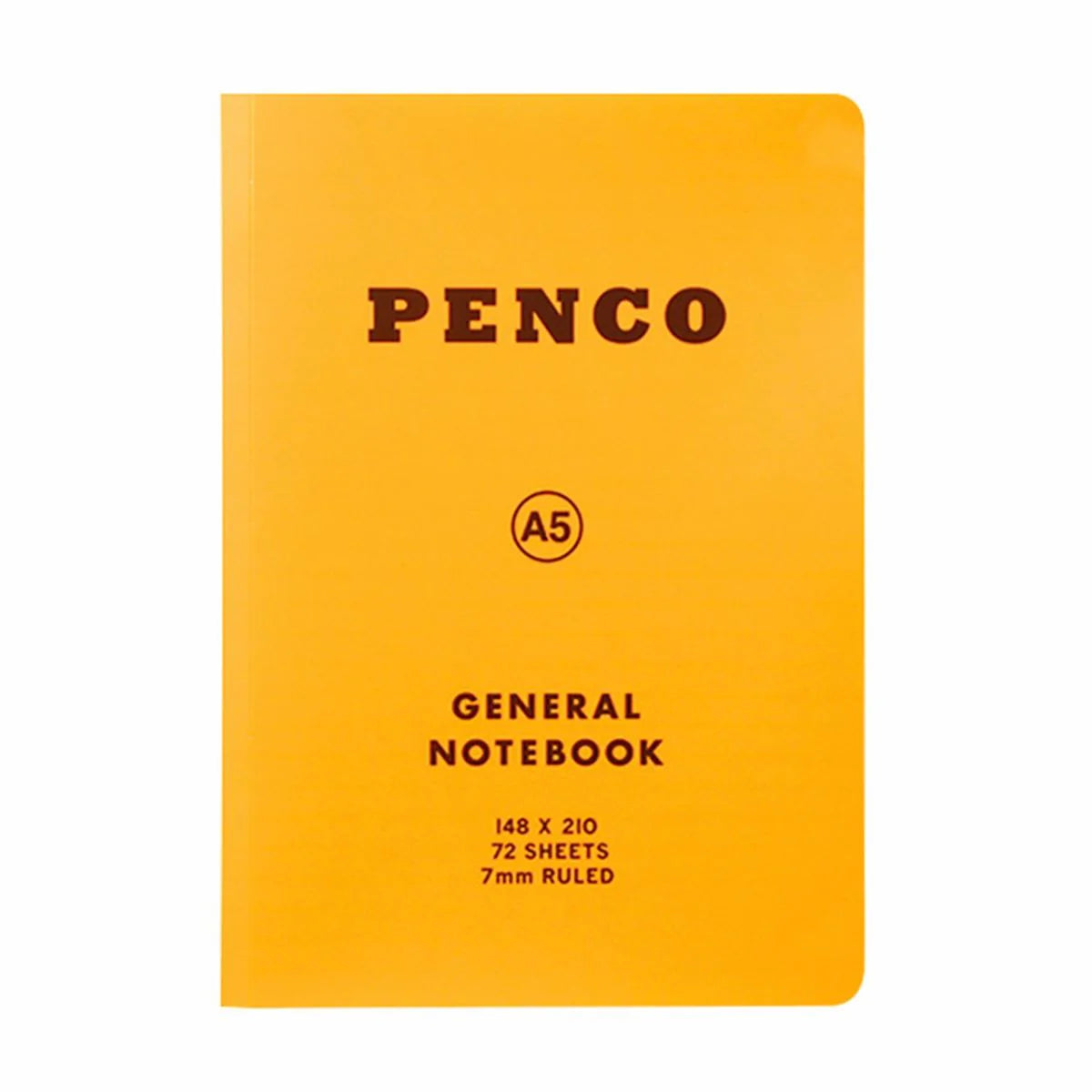 Hightide Penco - Soft PP Notebook Ruled A5 | Yellow