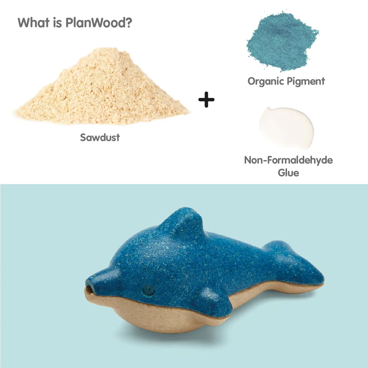 Plan Toys - Wooden Dolphin Whistle Toy