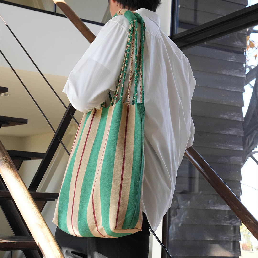 Dulton Hammock Tote Large Mint Green – detail