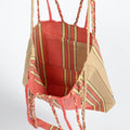 Dulton Hammock Tote Large Carrot Pink – detail