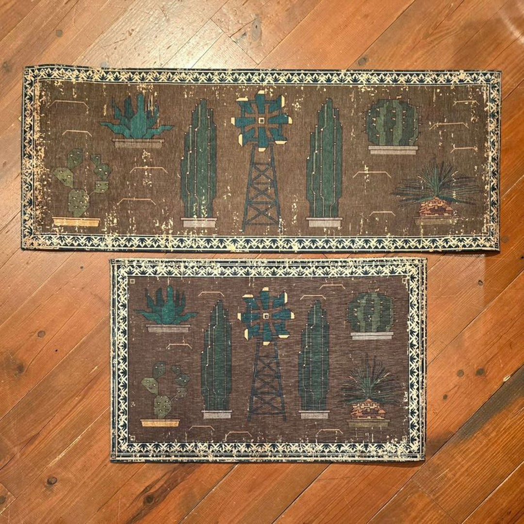 Dulton Long Mat Botany – detail