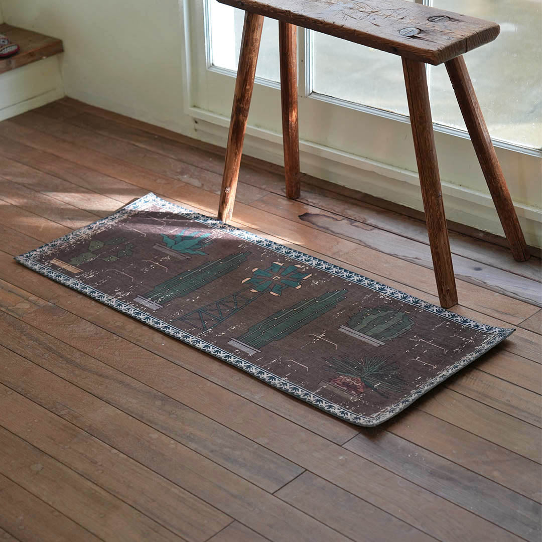 Dulton Long Mat Botany – detail