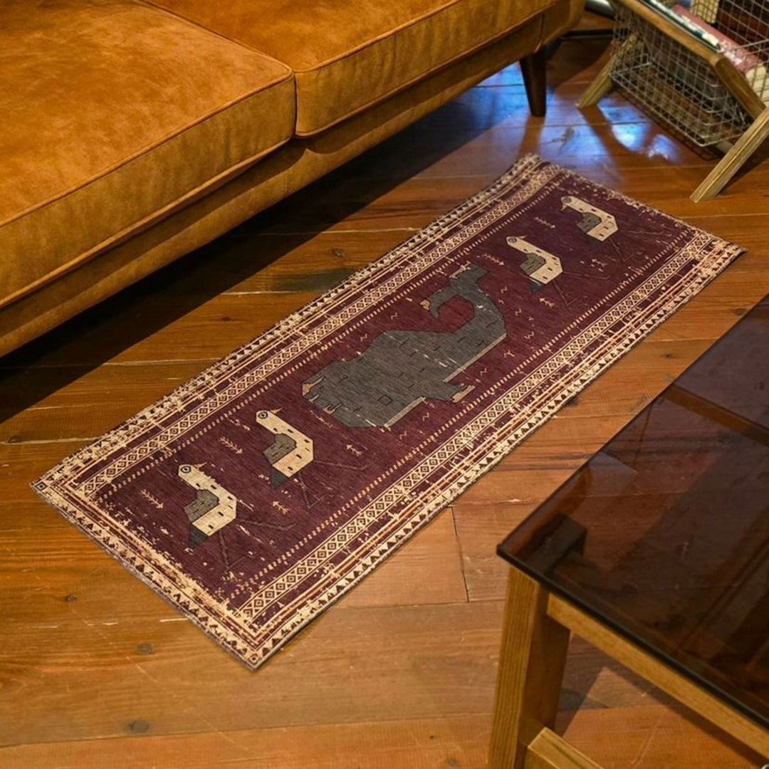 Dulton Long Mat Whale & Gulls – detail