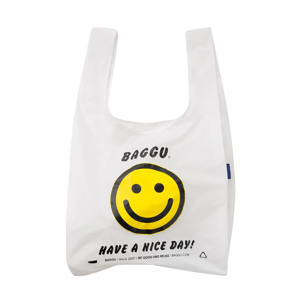 Baggu Standard Bag in Thank You Happy print, reusable shopping bag