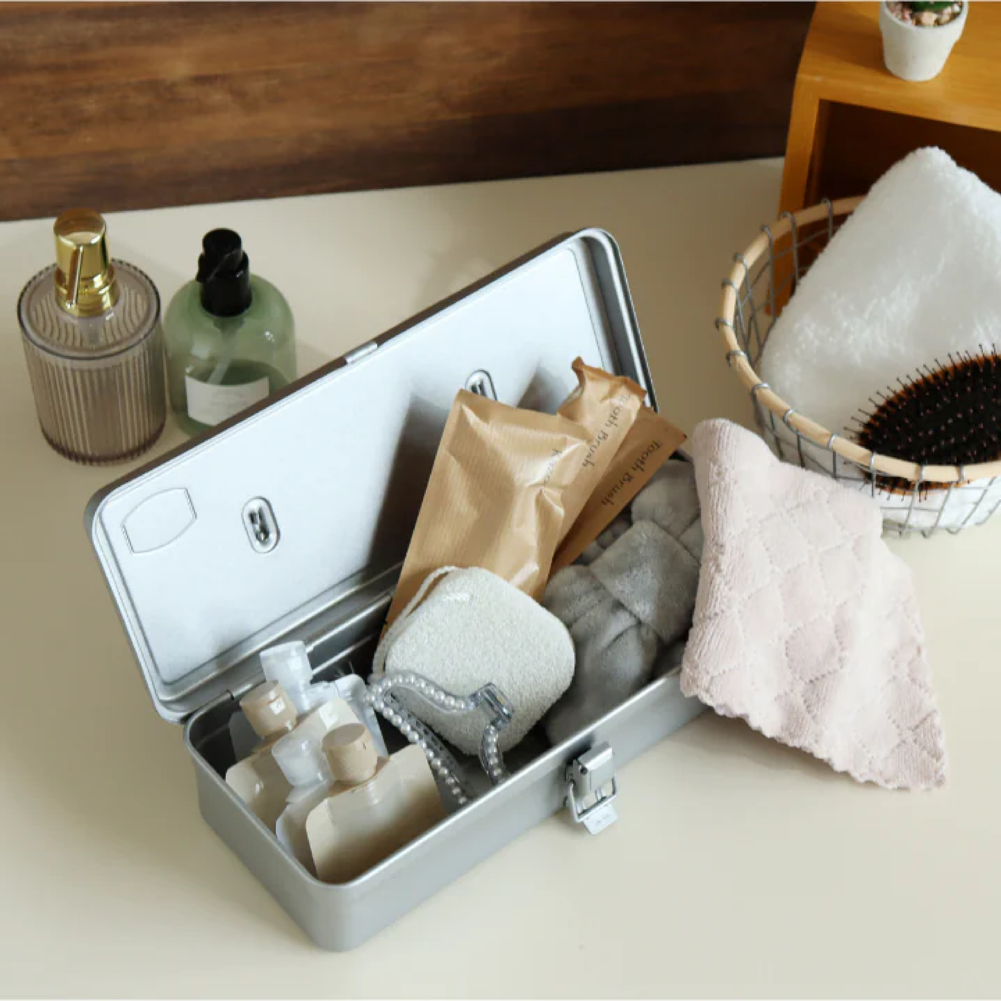 Trunk Shape Toolbox T-320 - Silver