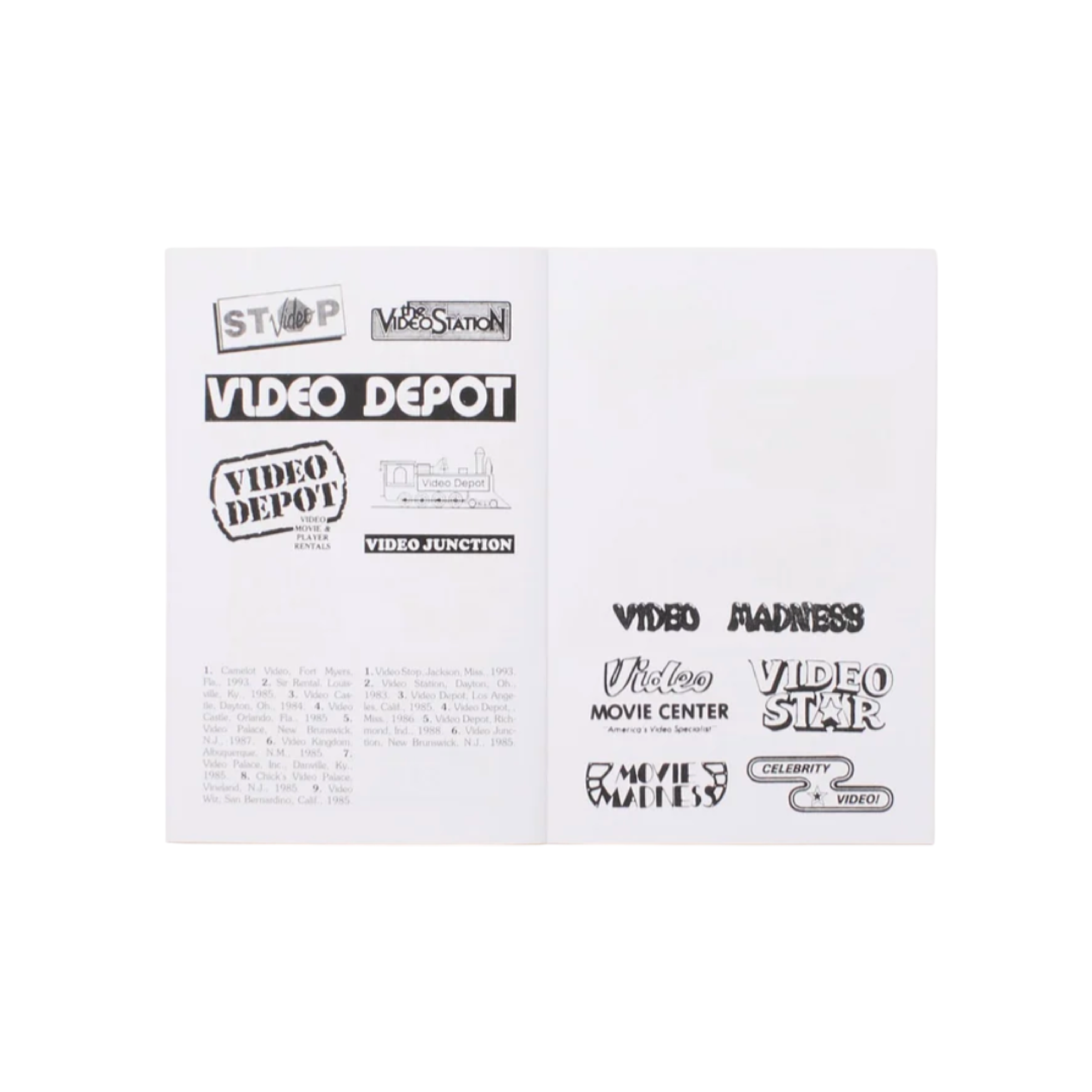 VIDEOLAND – back cover